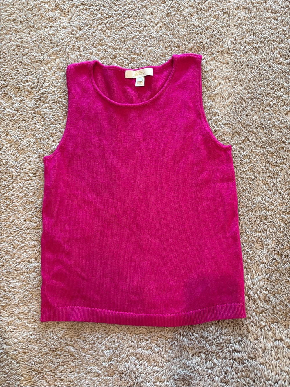 Lilly Pulitzer Pink Sweater Tank